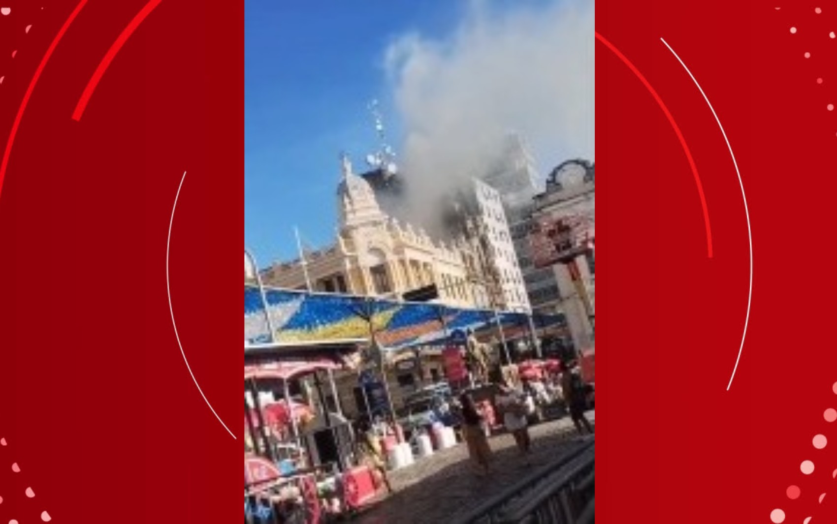 Princípio de incêndio atinge Palacete Tira Chapéu em Salvador