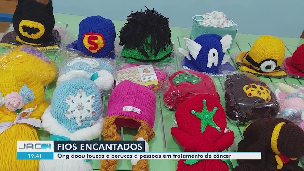 ONG entrega doações para crianças e adultos em tratamento oncológico — Foto: Reprodução/Rede Amazônica Acre