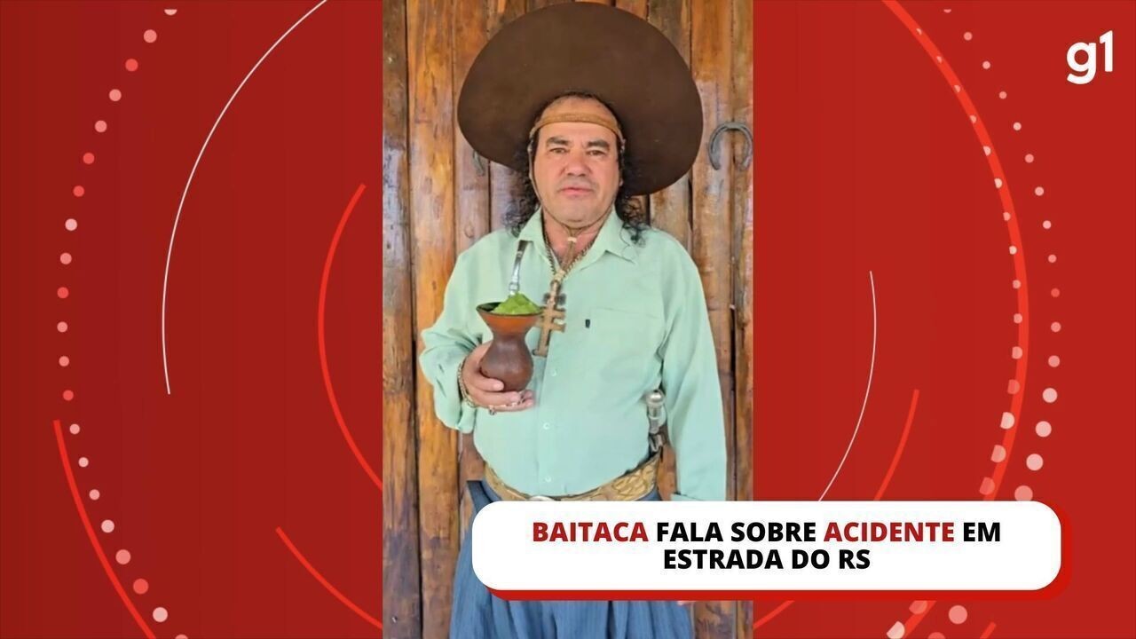 'O missioneiro continua inteiro' diz Baitaca após sofrer acidente em estrada do RS