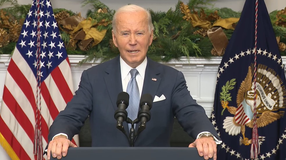 Presidente Joe Biden — Foto: Reprodução/Casa Branca