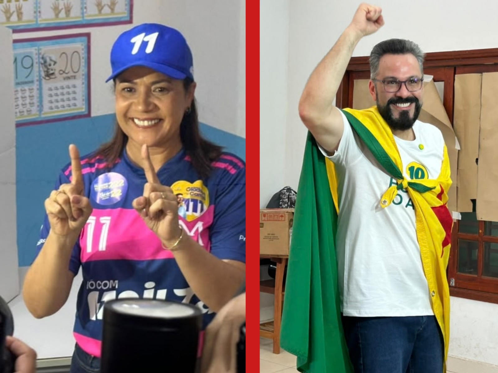 Mailza Assis e Alan Rick vão para o 2º turno no Acre