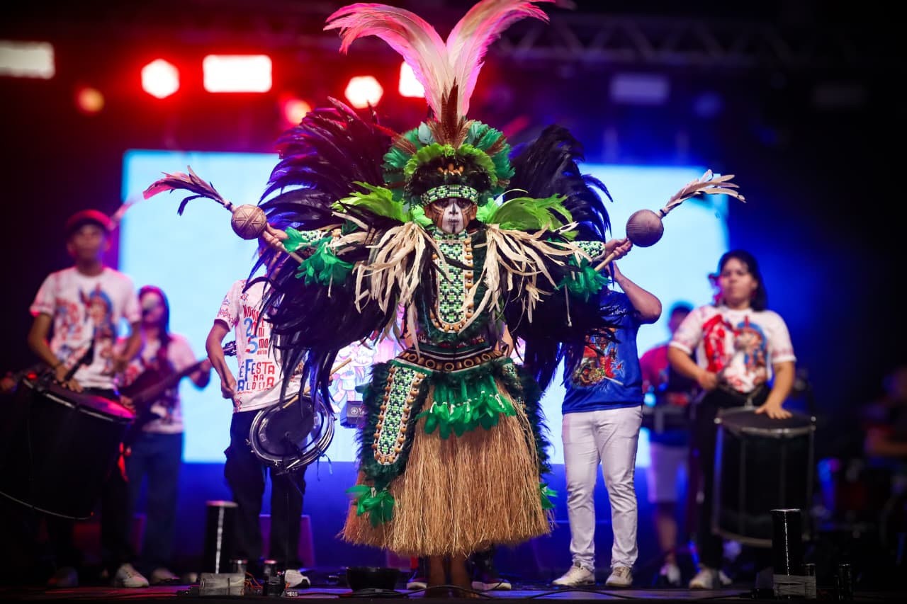 Muirapinima apresenta tema do projeto mirim e novos cantos indígenas durante evento em Juruti