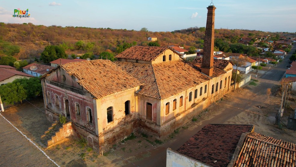 Primeira fábrica de laticínios do Piauí já foi palco de casamento e hoje é prédio abandonado — Foto: Reprodução