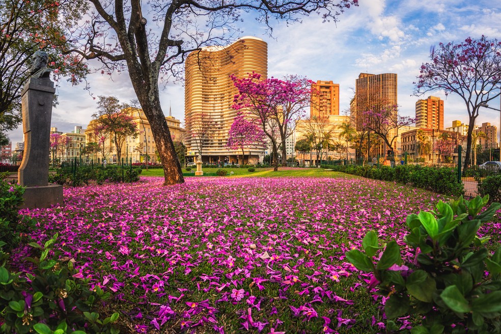 Praça Liberdade, em Belo Horizonte (imagem ilustrativa) — Foto: iStock
