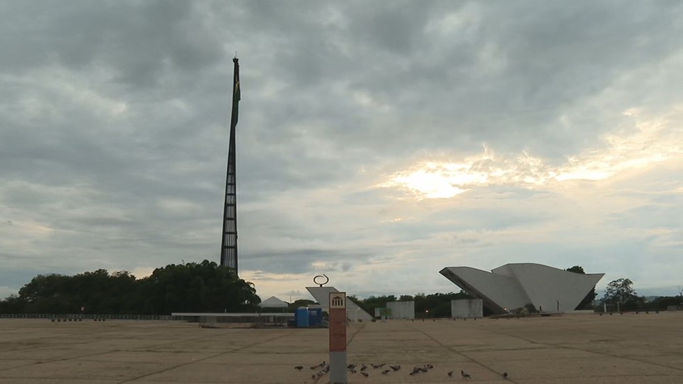 Praça dos Três Poderes. — Foto: TV Globo