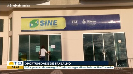 Oportunidades de emprego são oferecidas pelo Sine Tocantins