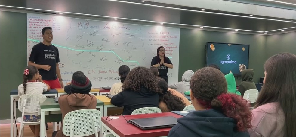 Os participantes participam das aulas gratuitamente e levam um kit do projeto para casa. — Foto: Reprodução/TV TEM