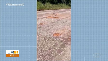 Buracos na TO-387 geram reclamações de motoristas