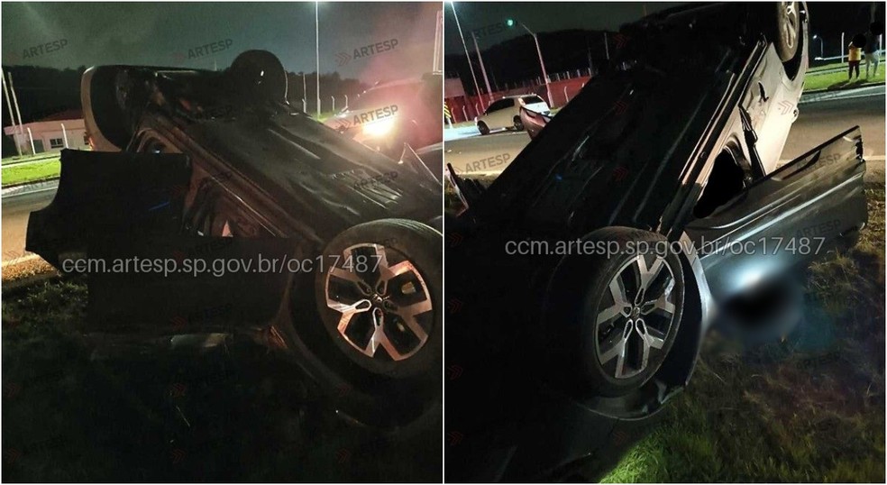 Acidente entre três veículos causou morte na SP-300 em Cabreúva (SP) — Foto: Artesp/Divulgação