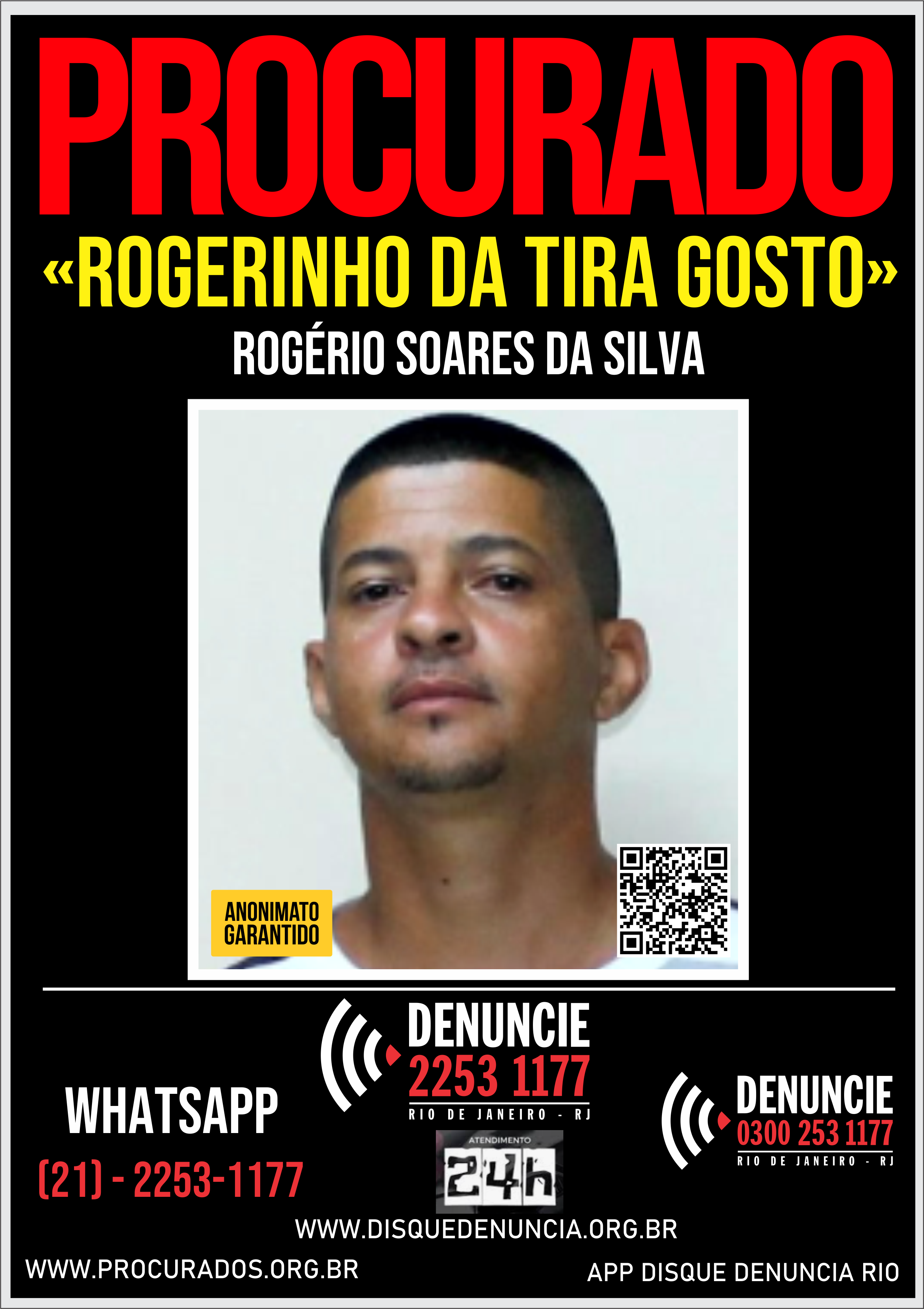 Disque Denúncia pede informações sobre acusado de homicídio e tráfico de drogas em Italva