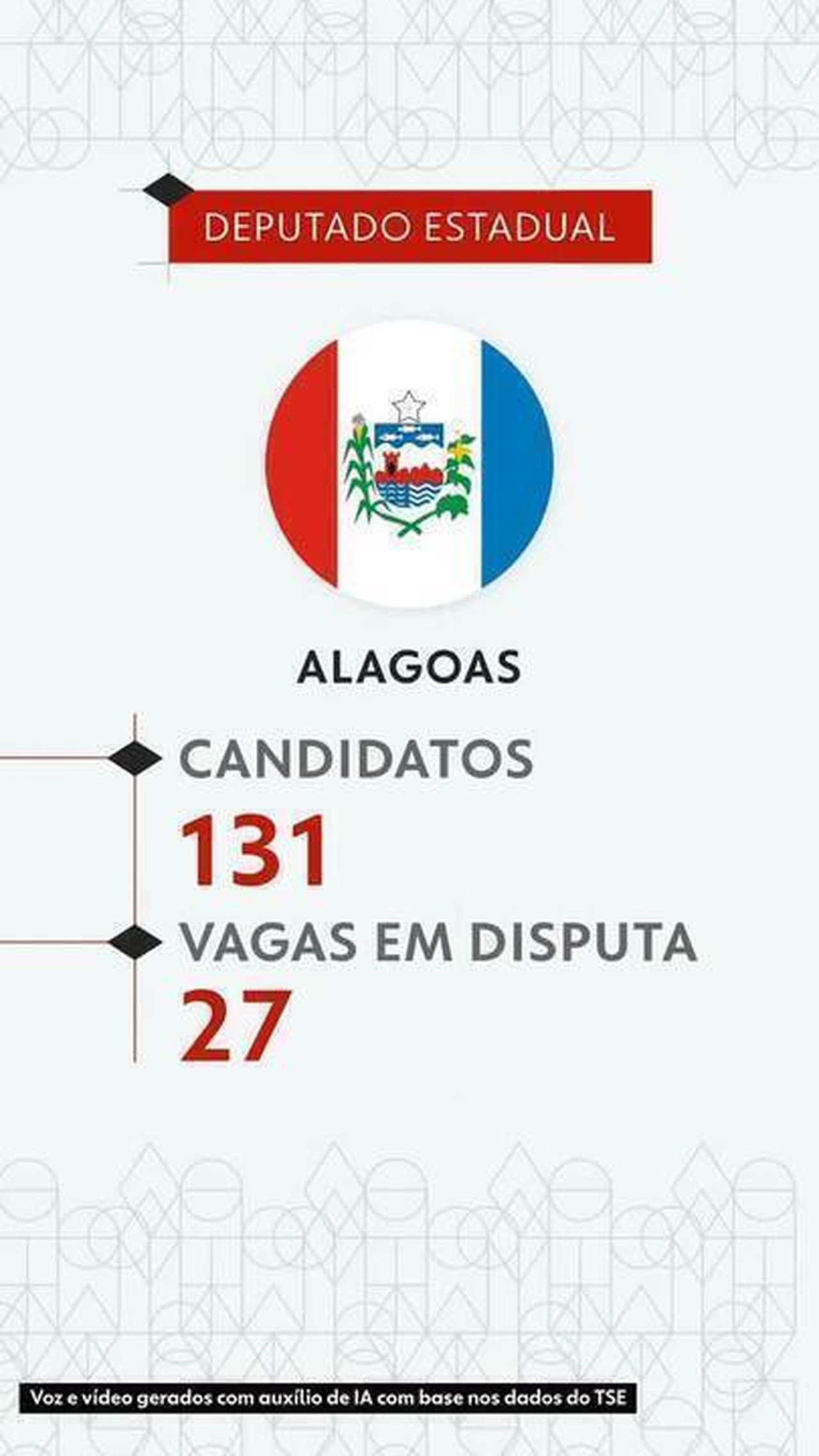 Eleições 2026: veja todos os candidatos a deputado estadual em Alagoas