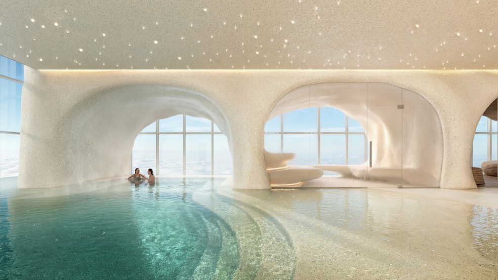 Projeto mostra espaço de bem-estar do Senna Tower — Foto: FG Empreendimentos/Divulgação