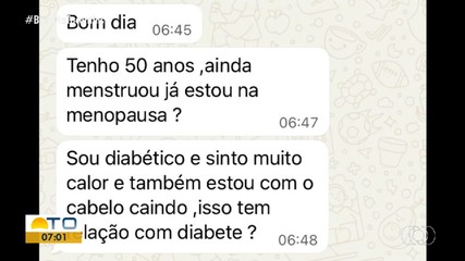 Telespectadoras tiram dúvidas com médica sobre menopausa no Bom Dia Responde