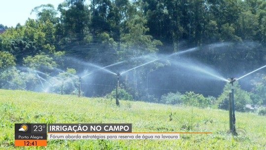 Irrigação no campo é tema de Fórum em Santa Rosa, no Norte do RS - Programa: Jornal do Almoço 