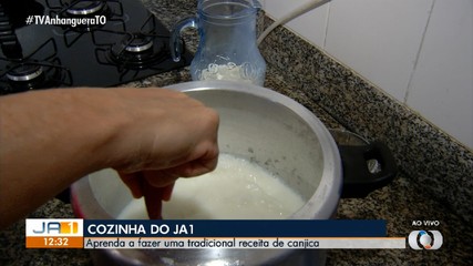 Aprenda a fazer uma tradicional receita de canjica no JA 1ª Edição