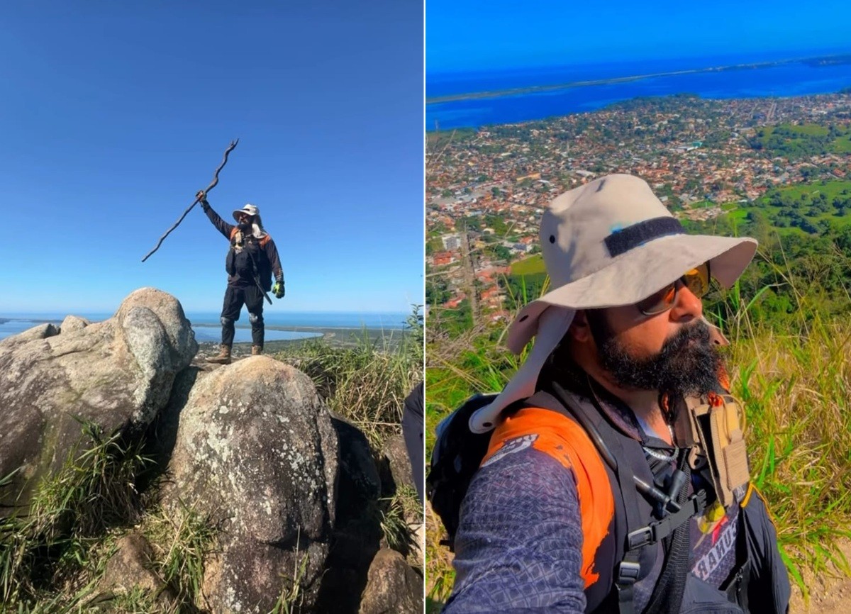 Vídeo mostra homem em trilha rumo à Pedra do Macaco antes de morrer ao cair do penhasco
