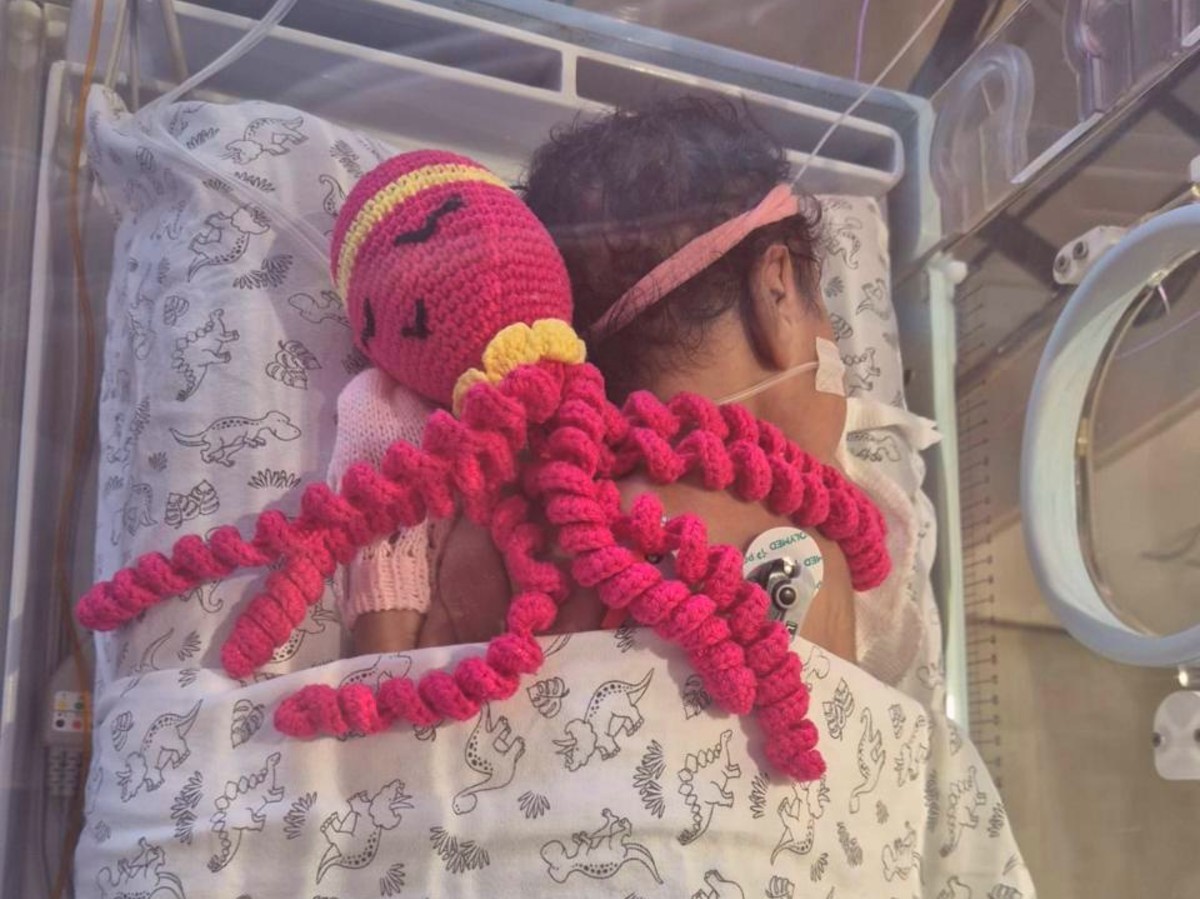 Entre plantões e emergências, médica reaprende crochê para garantir 'polvinhos' que acolhem bebês na UTI neonatal em Juiz de Fora