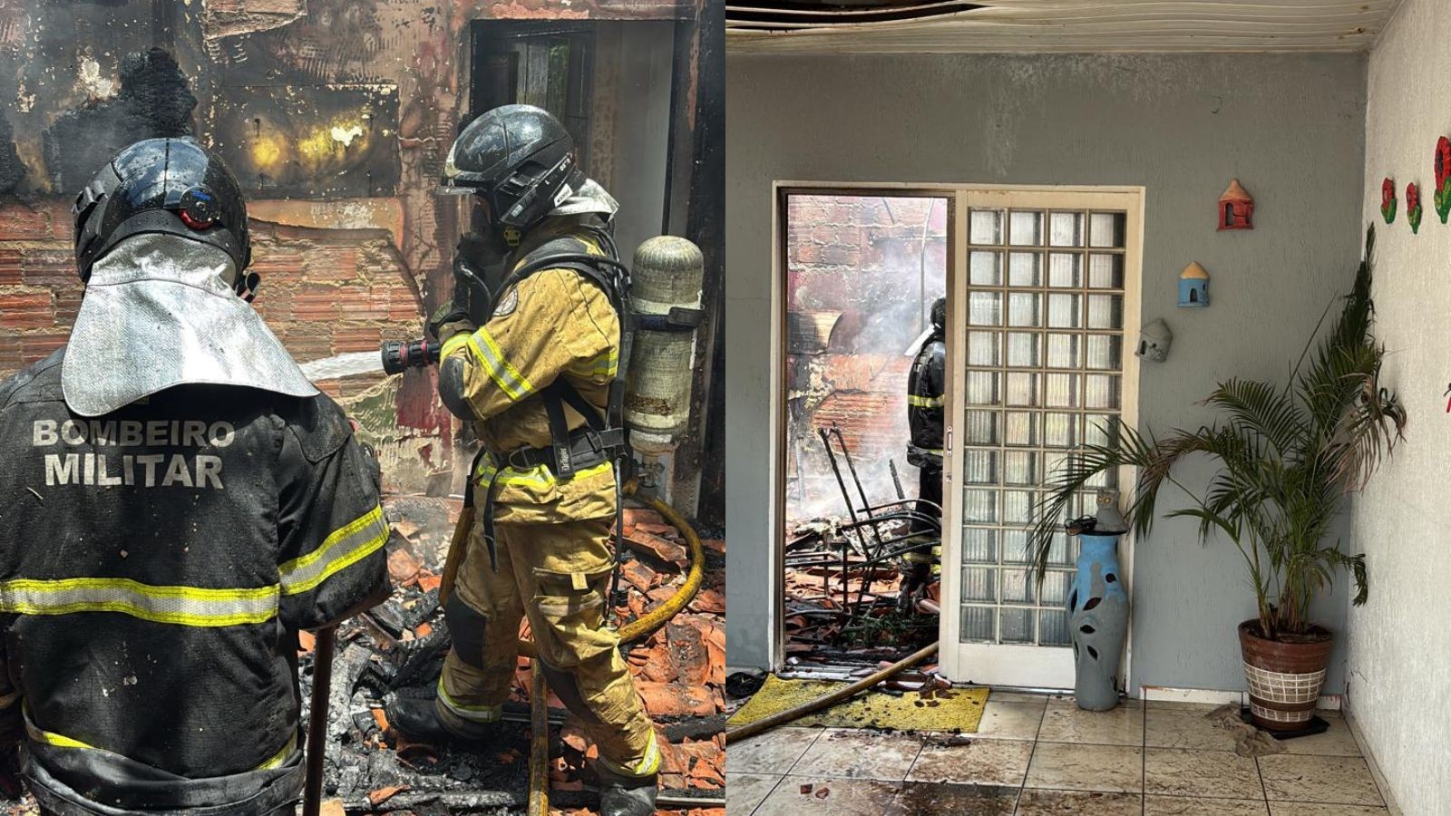 Incêndio atinge casa na Zona Sul de Teresina e destrói móveis; bombeiros controlam chamas