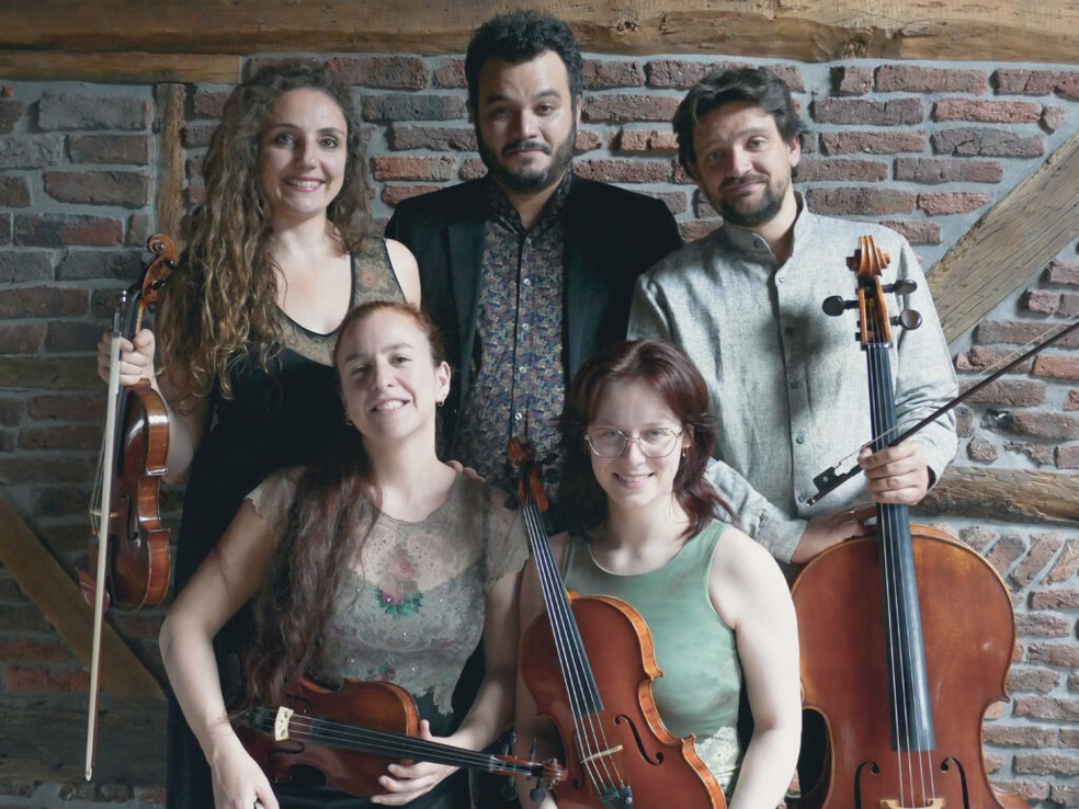 Concerto no Sesc Taguatinga Norte conta o com cantor lírico Bruno Resende e o quarteto de cordas Akhtamar, da Bélgica. — Foto: Divulgação/Sesc