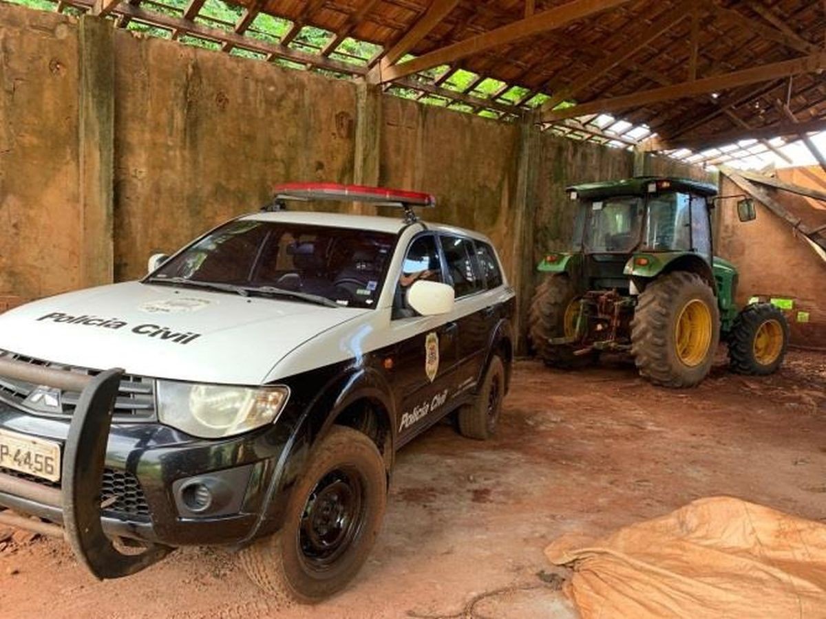 Operação da Polícia Civil prende tio e sobrinho suspeitos de furtar tratores no interior de SP