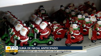Lojas de Palmas já começam a expor produtos natalinos