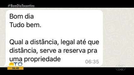 Advogado tira dúvidas dos telespectadores sobre reservas legais no Bom Dia Responde