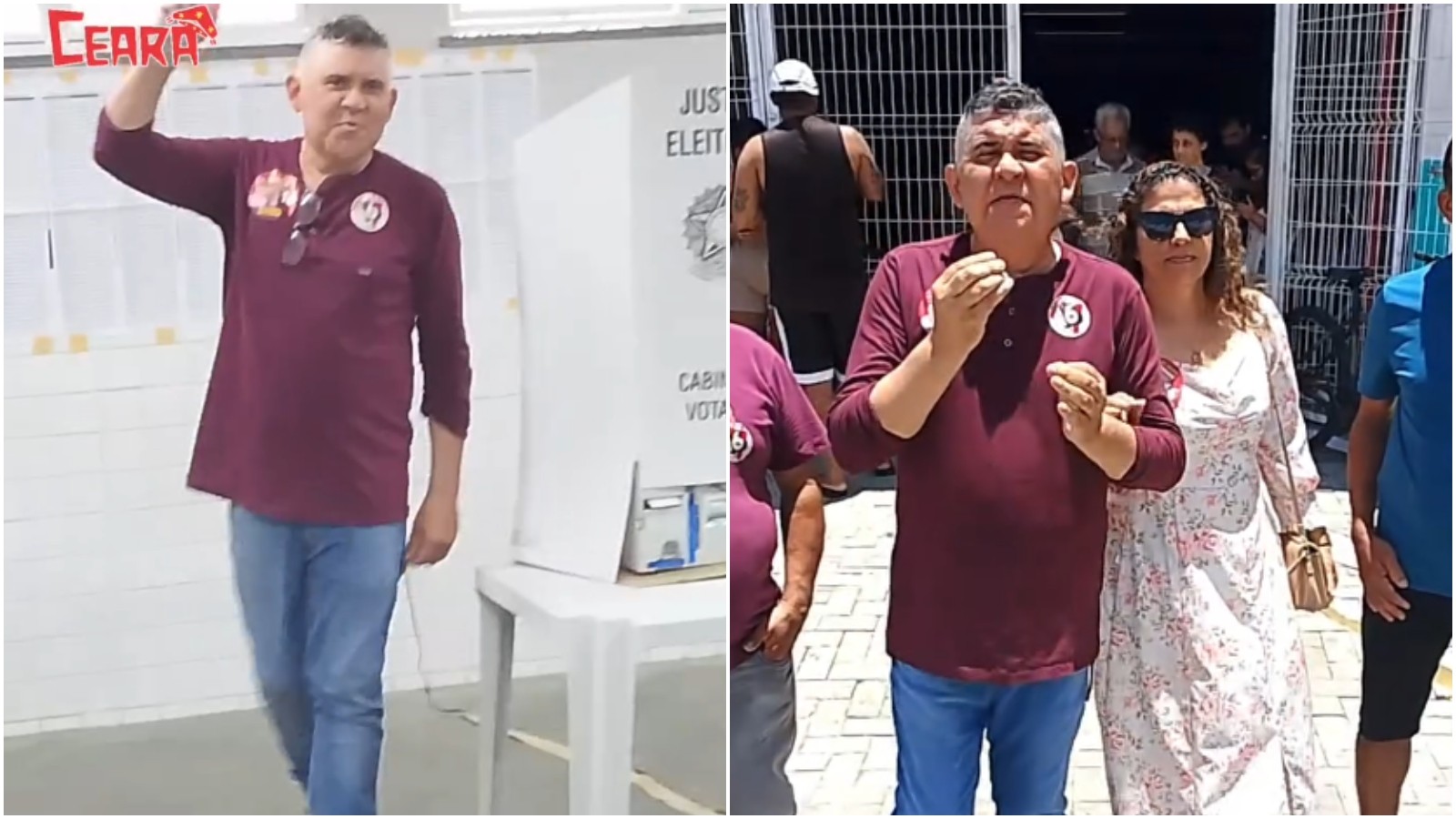 Zé Batista (PSTU) vota em Fortaleza