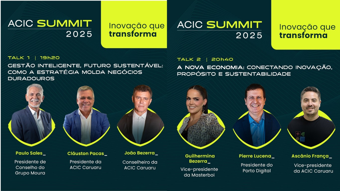 1º Acic Summit reúne líderes empresariais nacionais e regionais em Caruaru