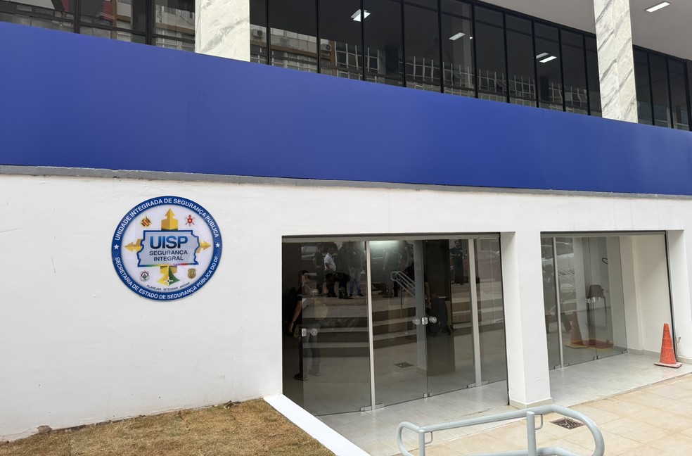 Unidade Integrada de Segurança Pública (UISP) fica na quadra 5 do Setor Comercial Sul — Foto: Ana Lídia Araújo/g1 DF
