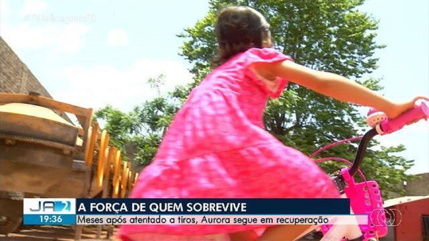 Menina que levou tiro na cabeça volta a brincar e andar de bicicleta: 'Um grande milagre ', diz mãe