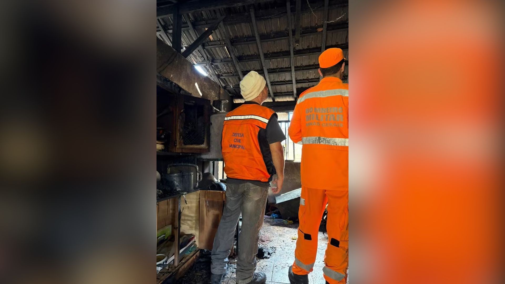 Botijão causa incêndio e idoso tem mais de 50% do corpo queimado em MG