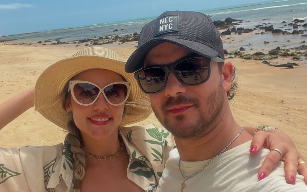 Amanda Musallam, compartilhou homenagens emocionantes nas redes sociais, relembrando a cumplicidade com o marido. — Foto: Reprodução/Instagram de Amanda Musallan