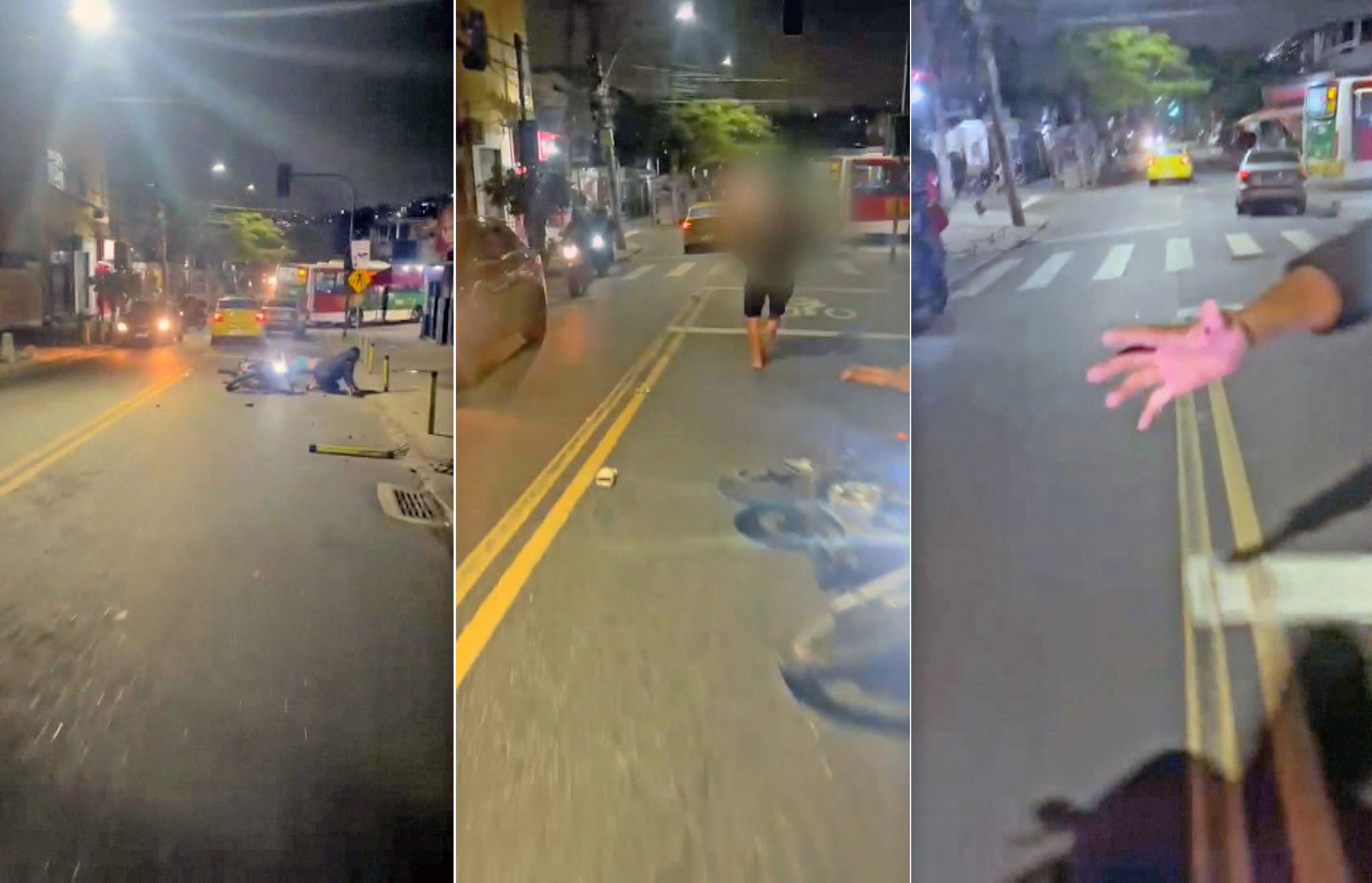 VÍDEO: briga de trânsito com perseguição termina em acidente com 2 feridos em Olaria