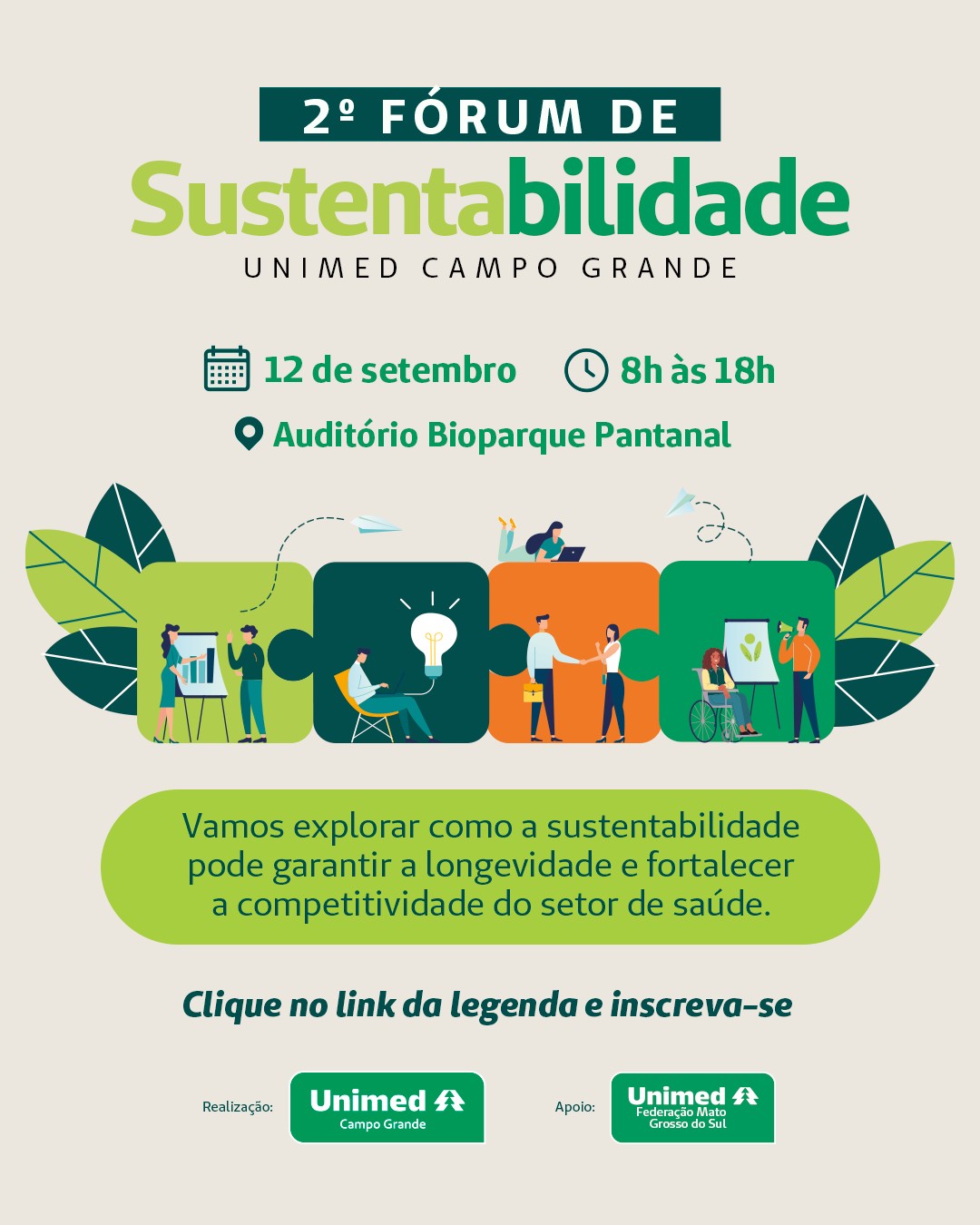 Unimed promove Fórum de Sustentabilidade com entrada gratuita no Bioparque