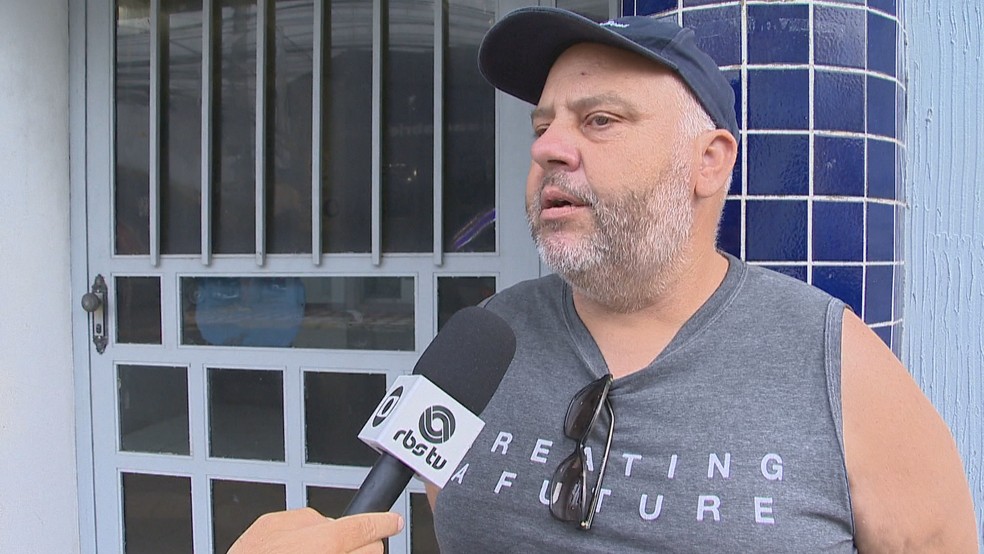 Tio de menino que morreu após ser arremessado de ponte no RS — Foto: Reprodução/RBS TV