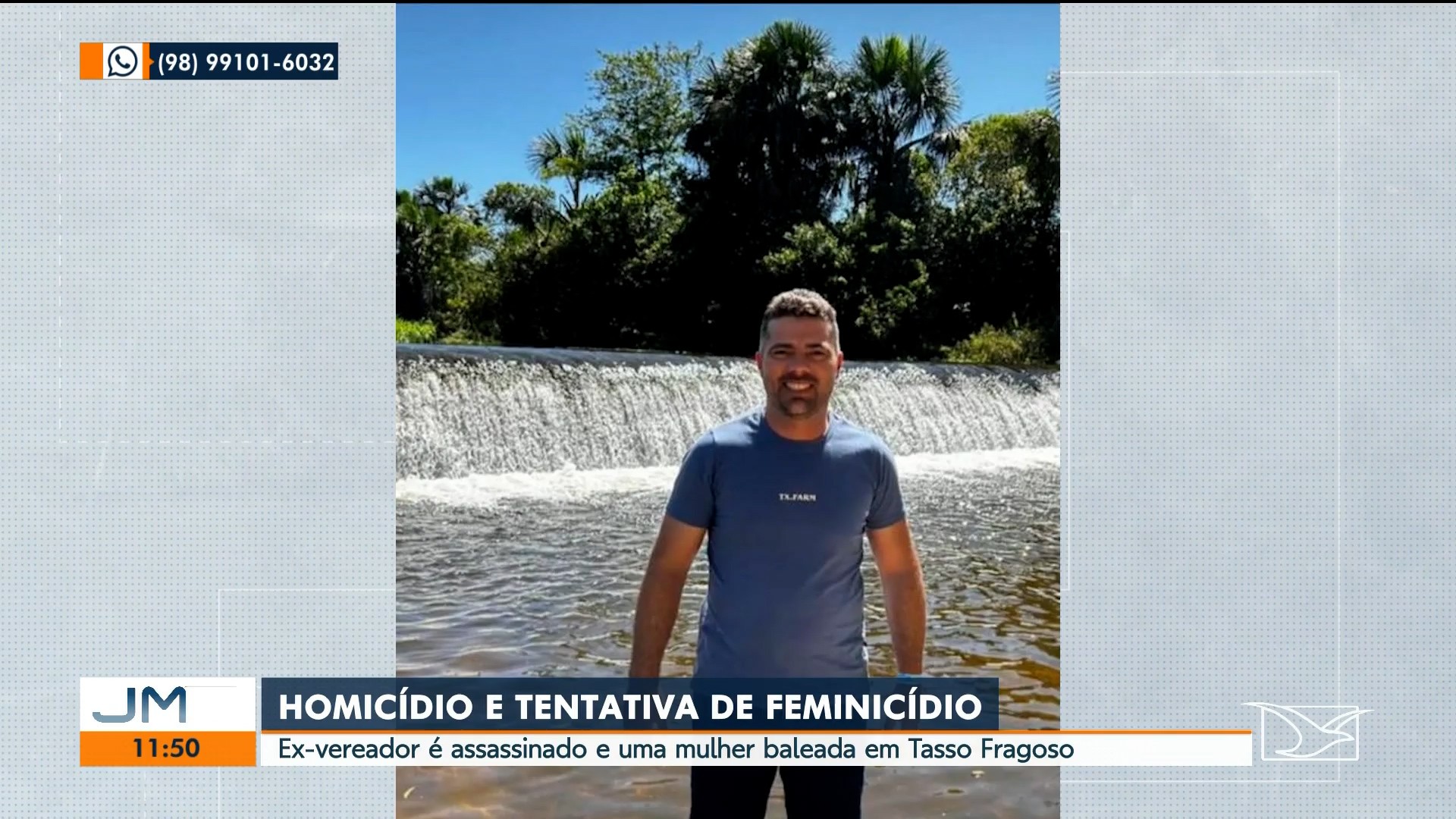 Ex-vereador de Tasso Fragoso é assassinado a tiros; suspeito foge após o crime 