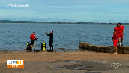 Veja como foi o trabalho de resgate do corpo de motorista no lago de Palmas