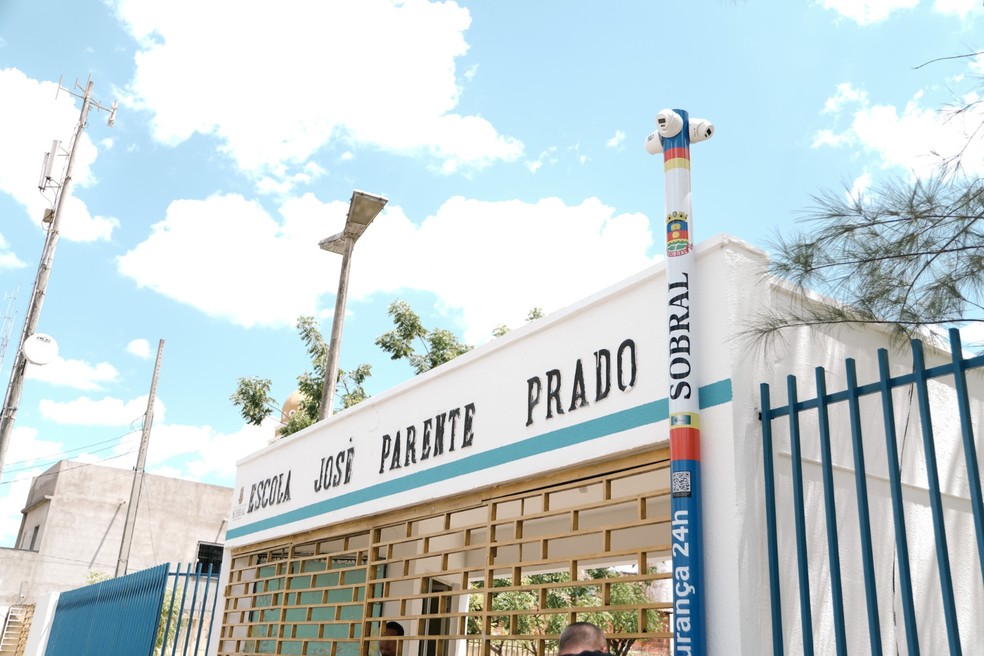 Escola Municipal José Parente Prado será a primeira de Sobral a utilizar reconhecimento facial — Foto: Prefeitura de Sobral
