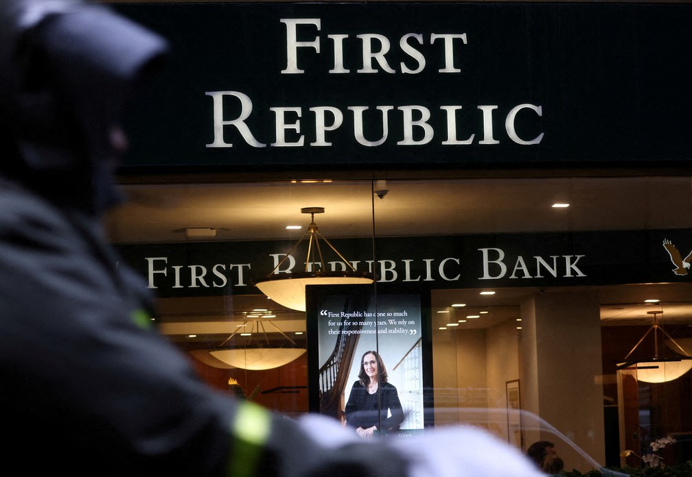 Agência do First Republic Bank, em Nova York. — Foto: Reuters