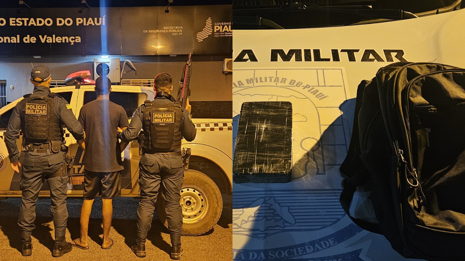 Passageiro é preso com cocaína escondida em mochila dentro de ônibus no PI