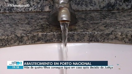 Mãe de quatro filhos consegue água em casa após decisão da Justiça em Porto Nacional