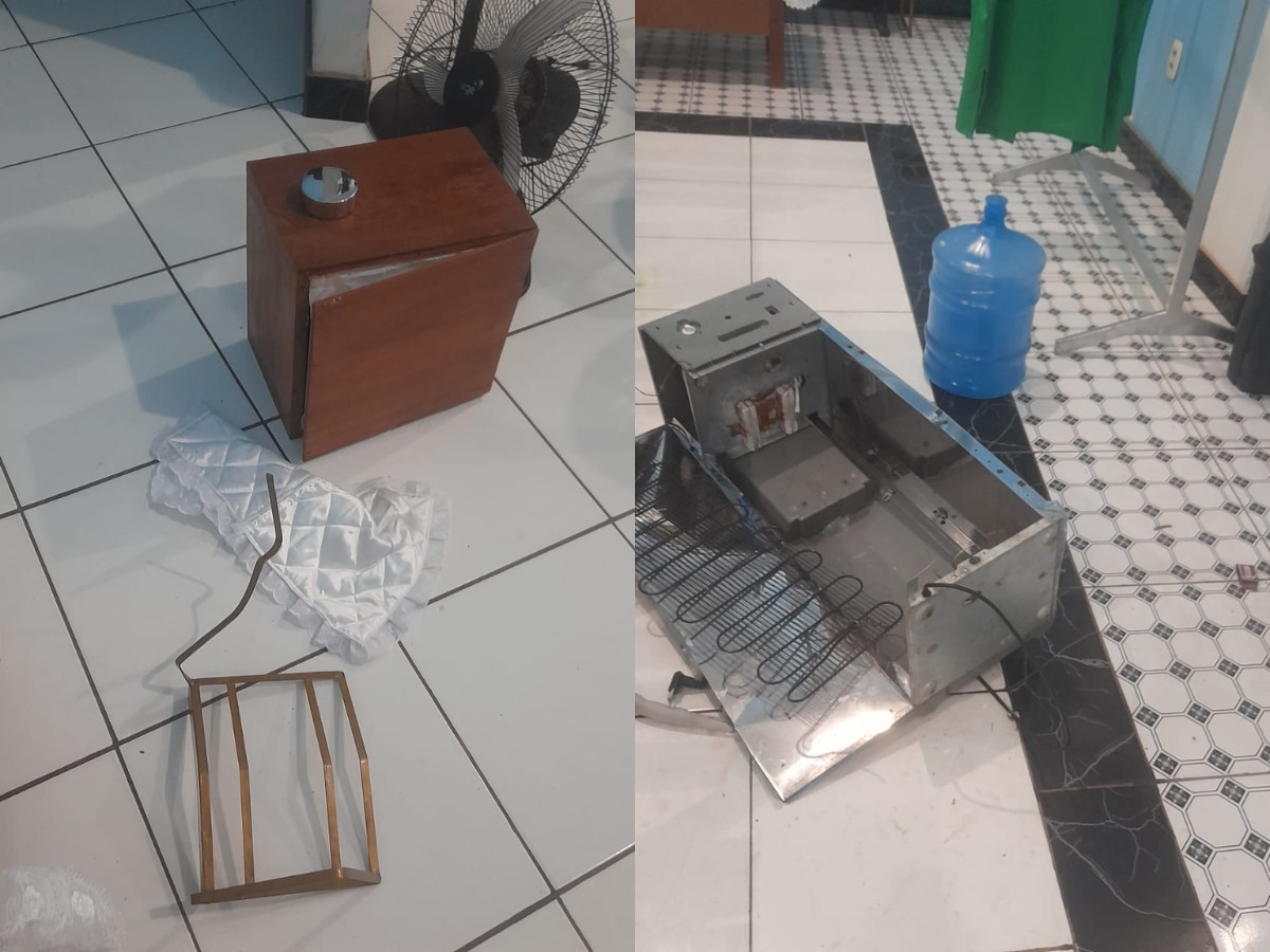 Criminosos invadem igreja no AM, furtam objetos e destroem sacrário