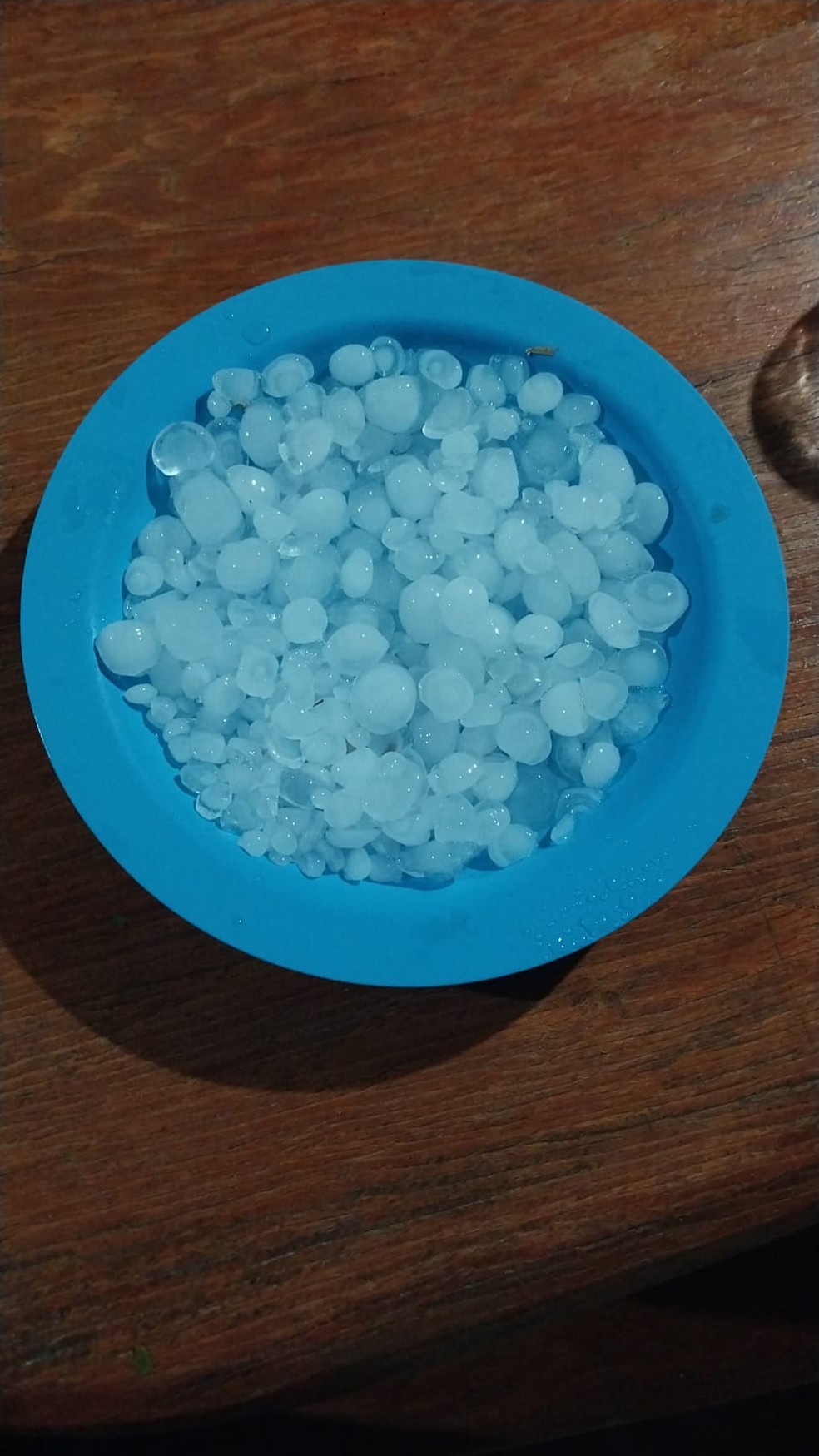 Chuva de granizo em Rondônia — Foto: Arquivo Pessoal