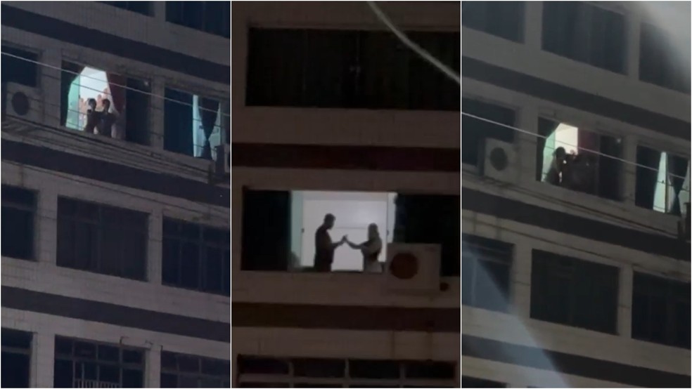 Homem mantém duas mulheres e uma adolescente reféns dentro de apartamento em Fortaleza — Foto: Reprodução