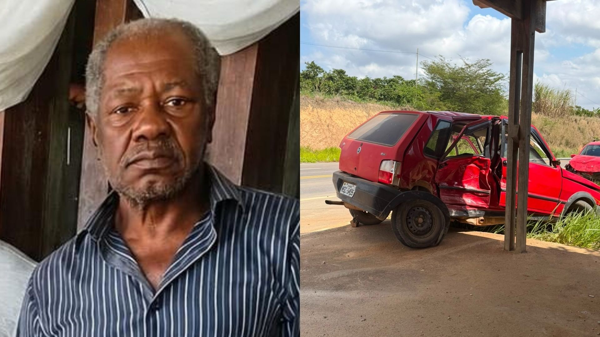 Idoso sofre acidente de carro, passa dois dias desaparecido e é encontrado morto no ES