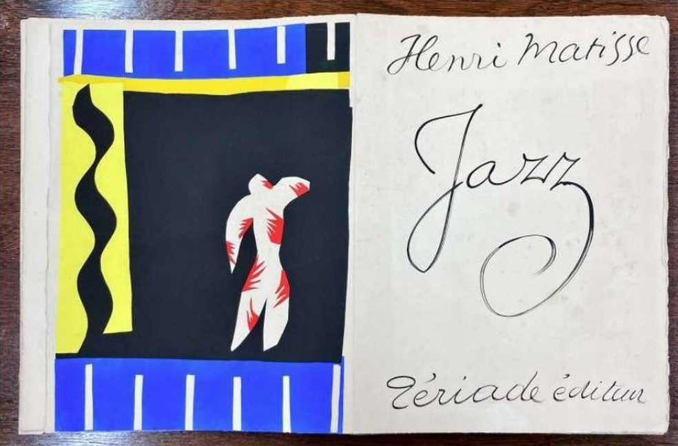 Ilustrado do livro "Jazz", de Henri Matisse, roubada da Biblioteca Mário de Andrade. — Foto: Reprodução/Prefeitura de São Paulo