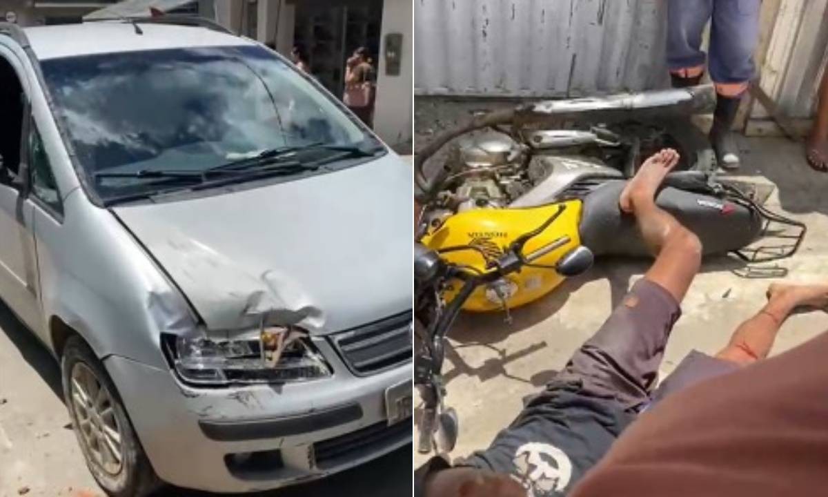 Mulher é presa suspeita de avançar com carro contra ex-companheiro na Bahia; homem ficou ferido após motocicleta ser atingida