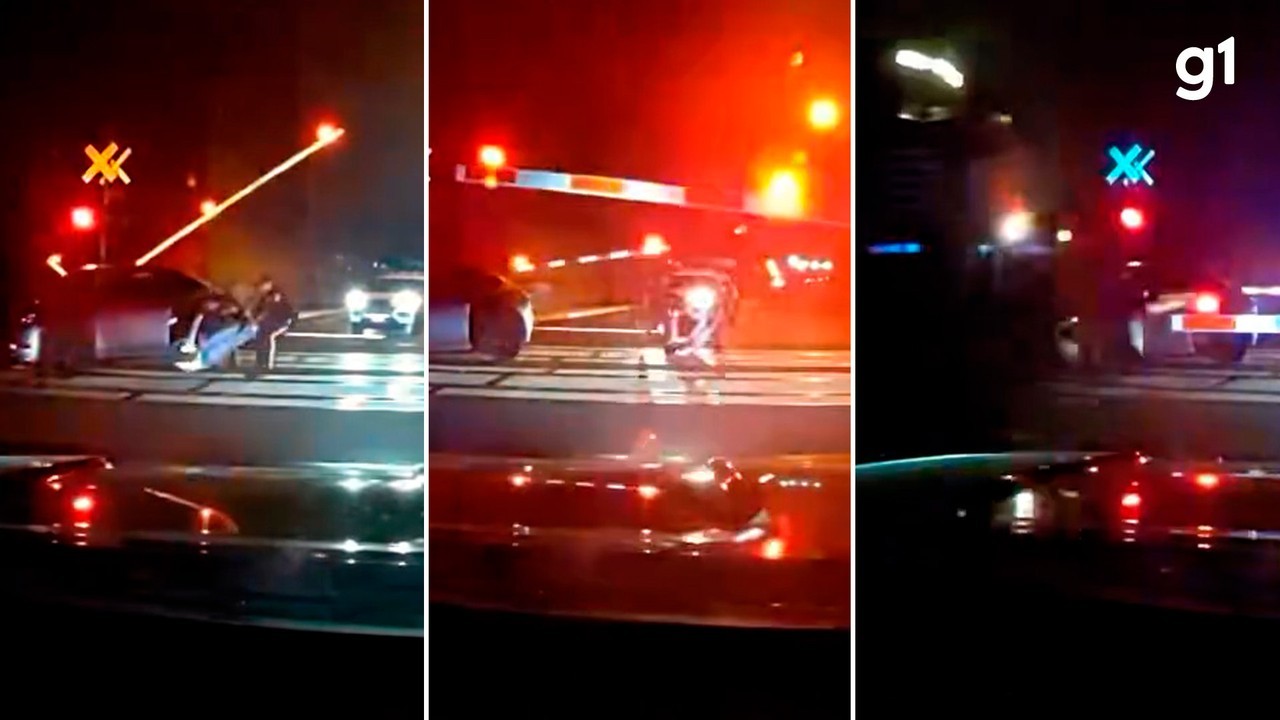 VÍDEO: Polícia de Nova Jersey resgata motorista bêbado momentos antes de trem atingir o carro