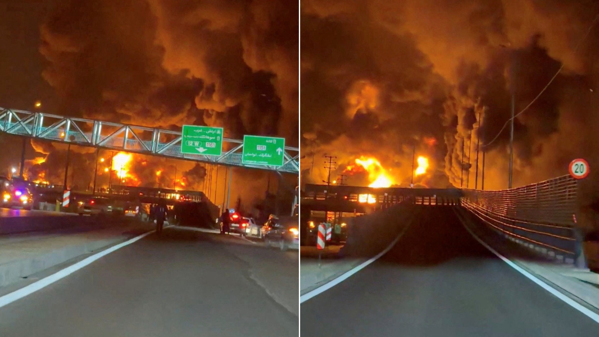 Israel ataca depósito de combustível no Irã; VÍDEO mostra local em chamas