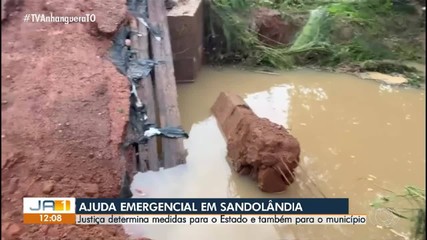 Após fortes chuvas, Sandolândia deve receber ajuda emergencial